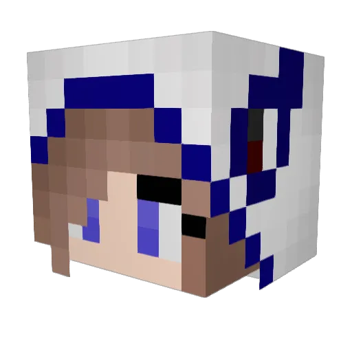 aliceadams Minecraft avatar head, 3D render