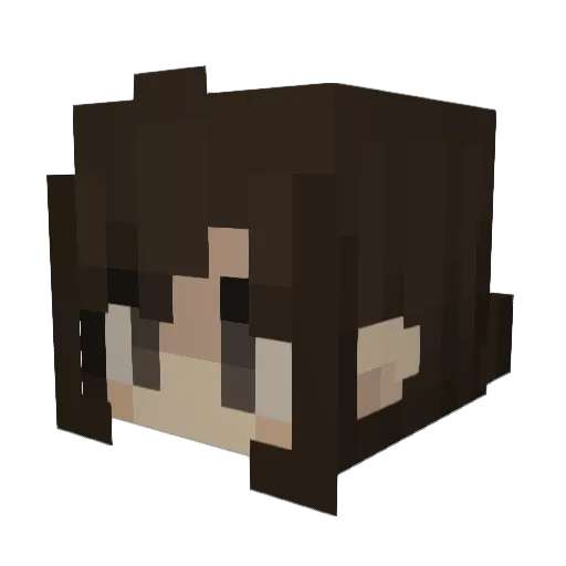alicearisu Minecraft avatar head, 3D render