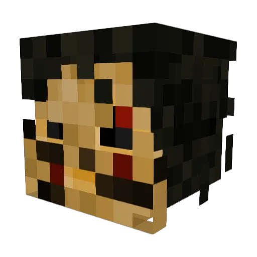 alicedrewsie Minecraft avatar head, 3D render