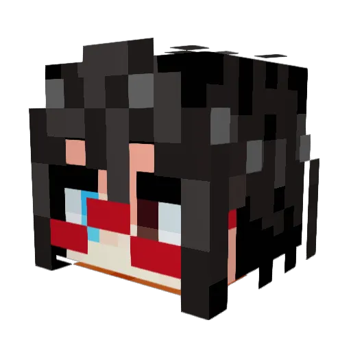 aliceeCity Minecraft avatar head, 3D render