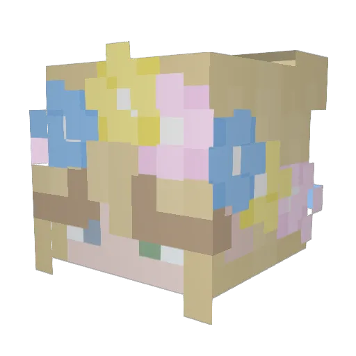 alicee_x Minecraft avatar head, 3D render