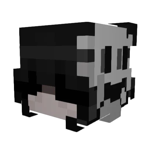 alicekidd Minecraft avatar head, 3D render