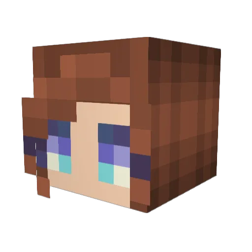 alicelilice24 Minecraft avatar head, 3D render