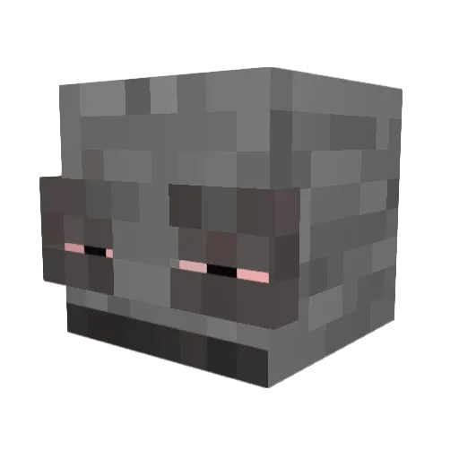 aliche_wav Minecraft avatar head, 3D render