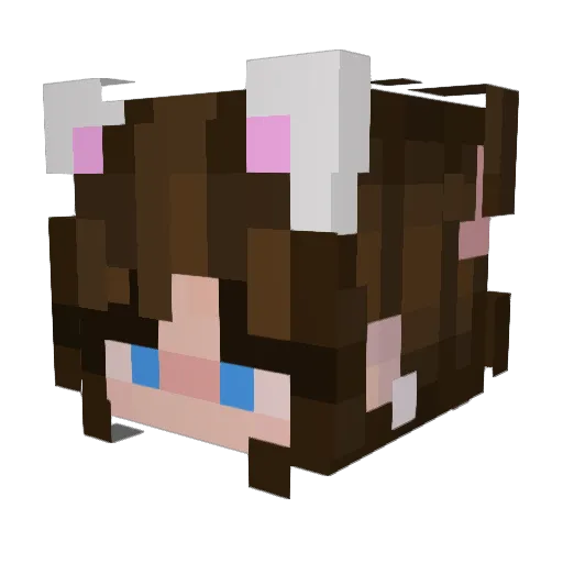 alicjaaa1 Minecraft avatar head, 3D render