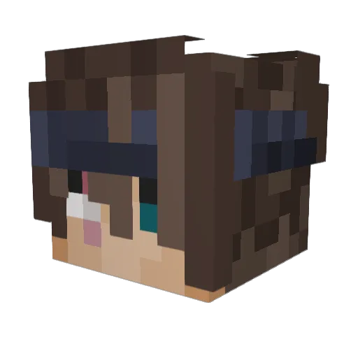 alicorfanu Minecraft avatar head, 3D render