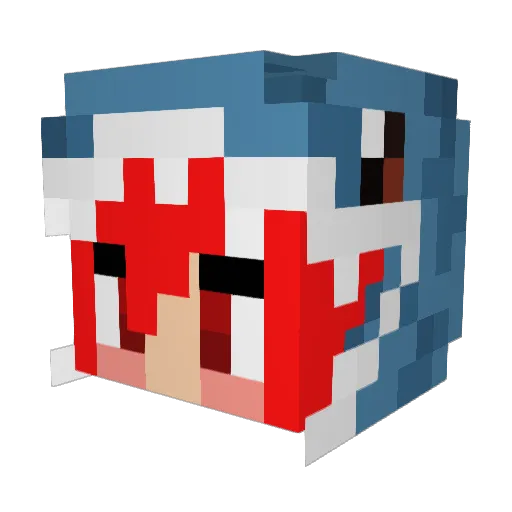 alicter1998 Minecraft avatar head, 3D render