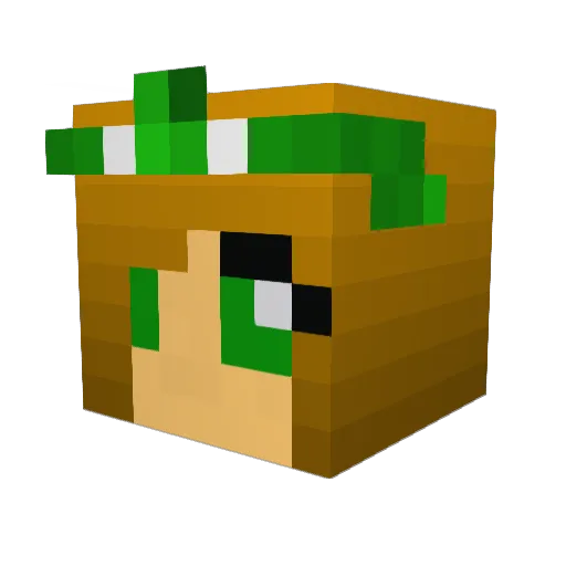 alidabal Minecraft avatar head, 3D render