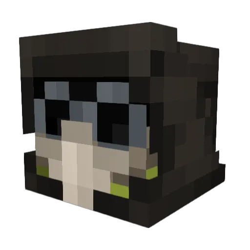 alien3sr Minecraft avatar head, 3D render