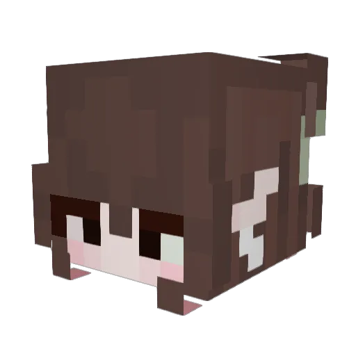 alienfishy Minecraft avatar head, 3D render