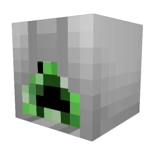 alienicecream Minecraft avatar head, 3D render