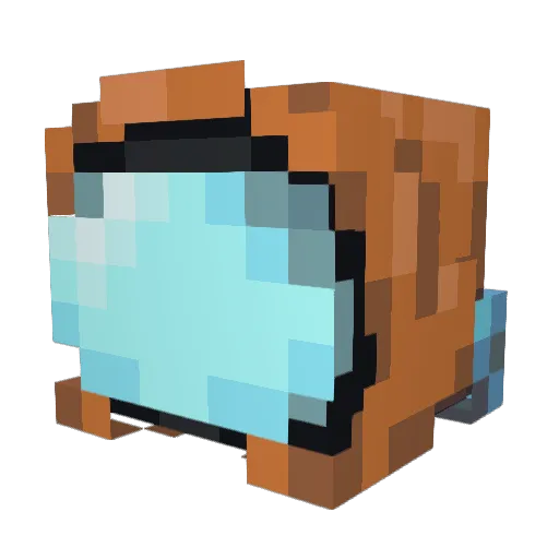 alienmm Minecraft avatar head, 3D render