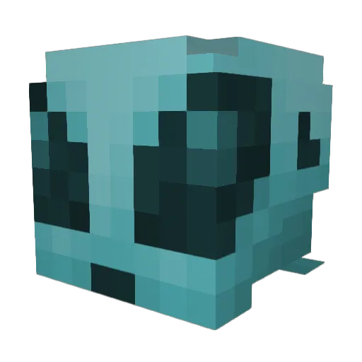 aliensarereal Minecraft avatar head, 3D render