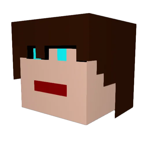 alienware555 Minecraft avatar head, 3D render