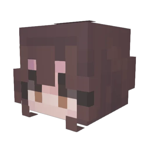 alienyasii Minecraft avatar head, 3D render