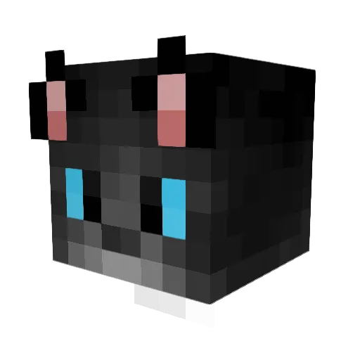 aliern Minecraft avatar head, 3D render