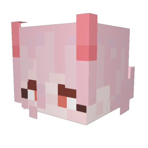 aliesers Minecraft avatar head, 3D render