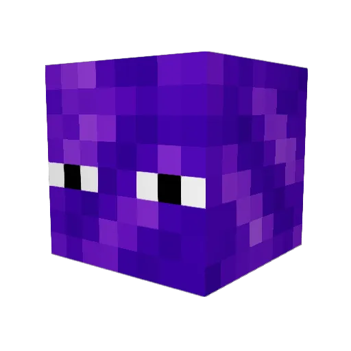 aliginenet Minecraft avatar head, 3D render