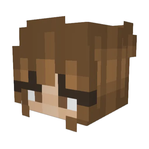 aliinaar Minecraft avatar head, 3D render