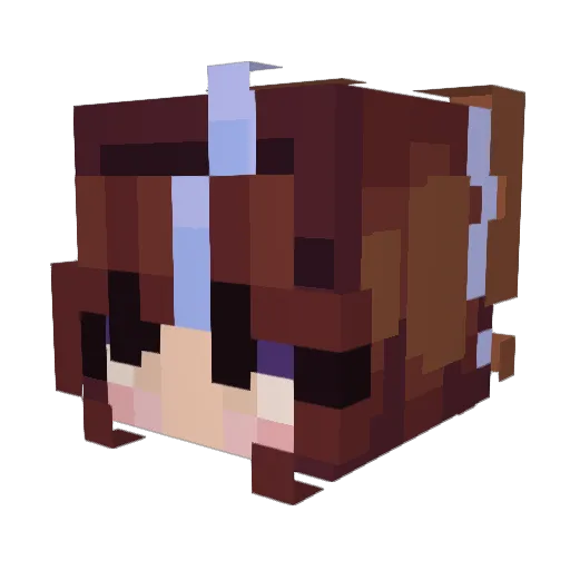 alijohnson Minecraft avatar head, 3D render