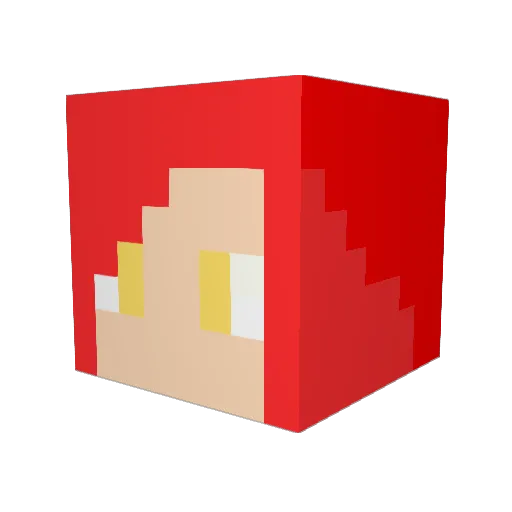 alik5566 Minecraft avatar head, 3D render