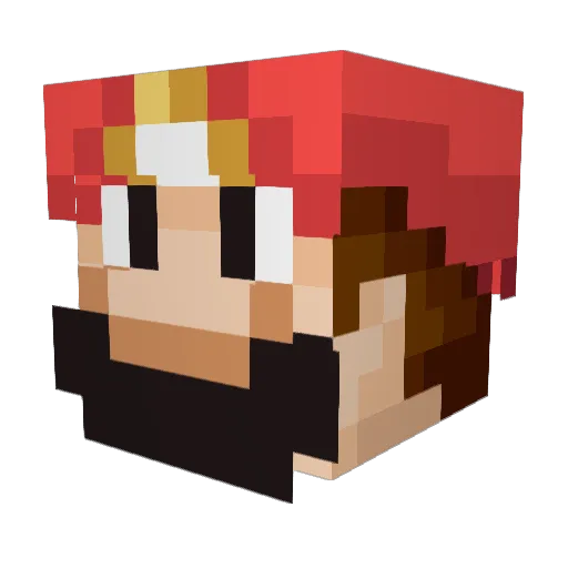 alikaps3 Minecraft avatar head, 3D render