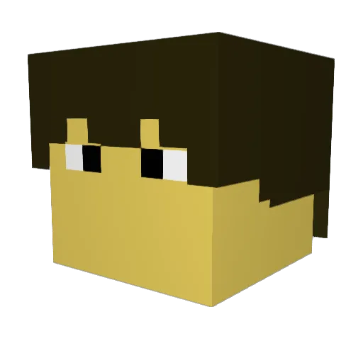 alilegacy Minecraft avatar head, 3D render