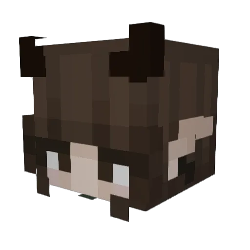 alilelie Minecraft avatar head, 3D render