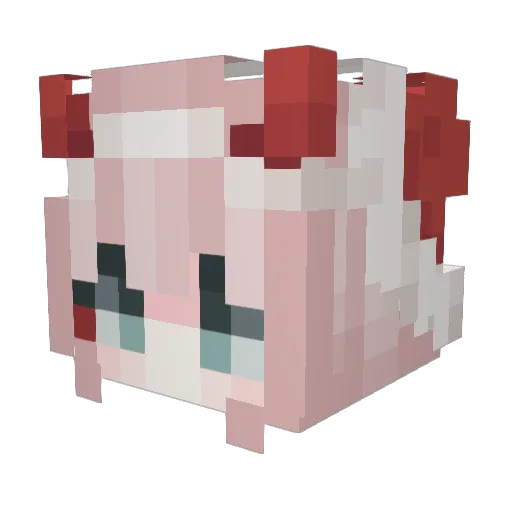 alilja Minecraft avatar head, 3D render