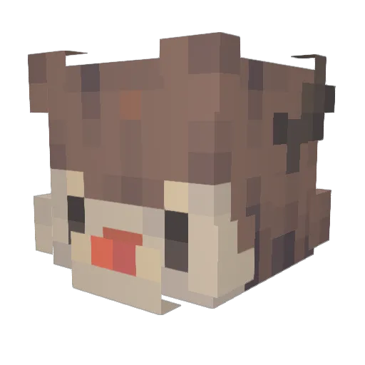 alillax Minecraft avatar head, 3D render