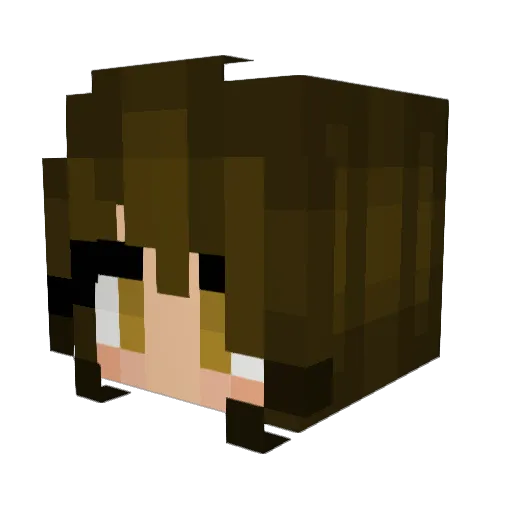 alimmax Minecraft avatar head, 3D render