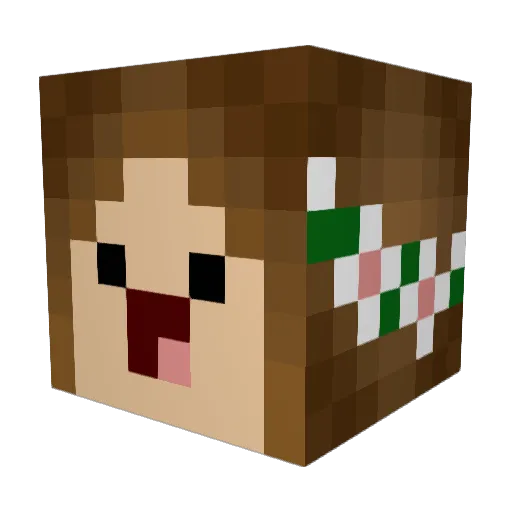 alina_218 Minecraft avatar head, 3D render