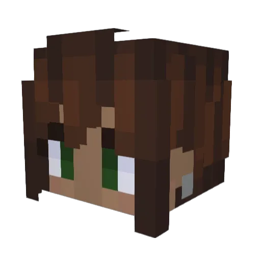 alina_kgl04 Minecraft avatar head, 3D render