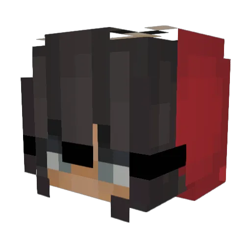 alinas_xanny Minecraft avatar head, 3D render