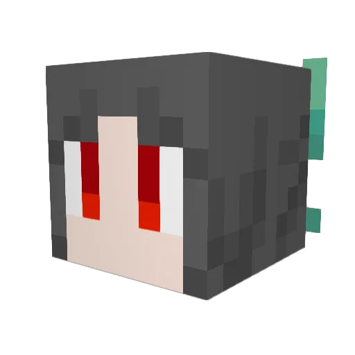 alince8 Minecraft avatar head, 3D render