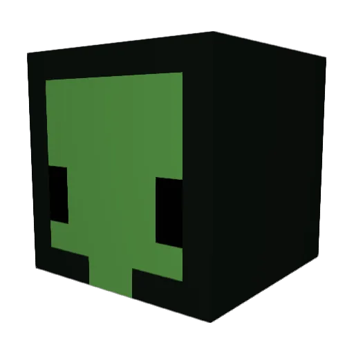 alinimi Minecraft avatar head, 3D render
