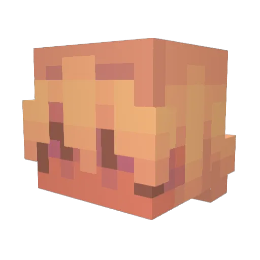 alinute Minecraft avatar head, 3D render