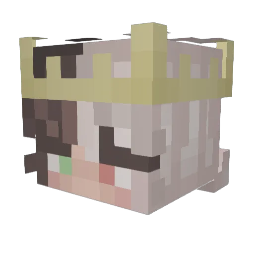aliperdo Minecraft avatar head, 3D render