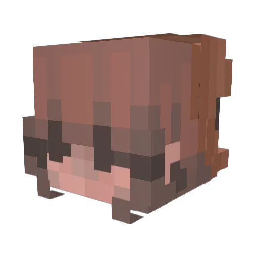 alis0net Minecraft avatar head, 3D render