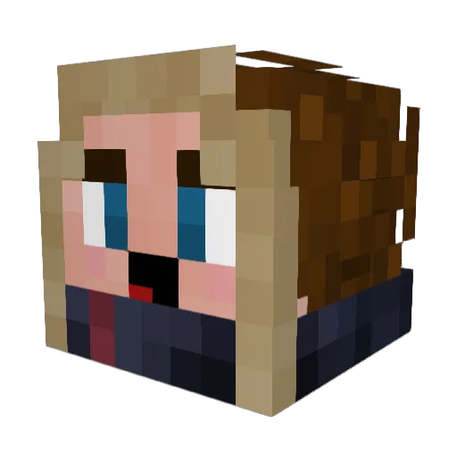 alisa_m26 Minecraft avatar head, 3D render