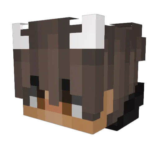 alisarkic Minecraft avatar head, 3D render