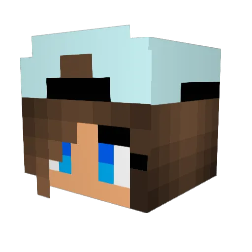 alise16 Minecraft avatar head, 3D render