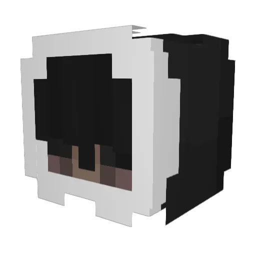 aliskoty Minecraft avatar head, 3D render