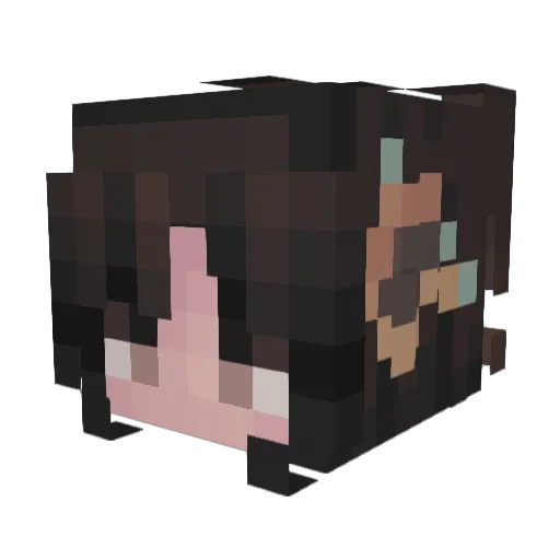 alisonbernabe Minecraft avatar head, 3D render