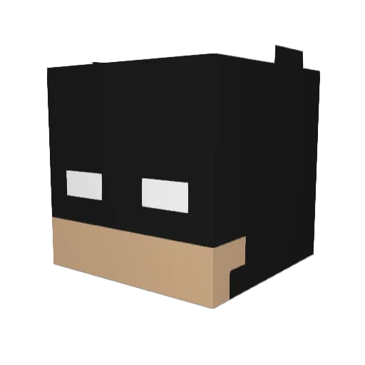 alisonmedi Minecraft avatar head, 3D render
