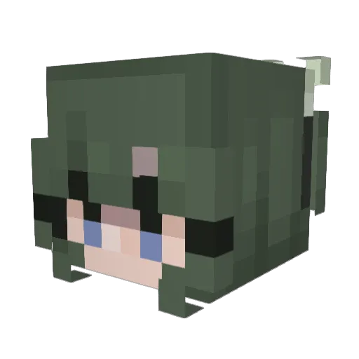 alisonwright Minecraft avatar head, 3D render