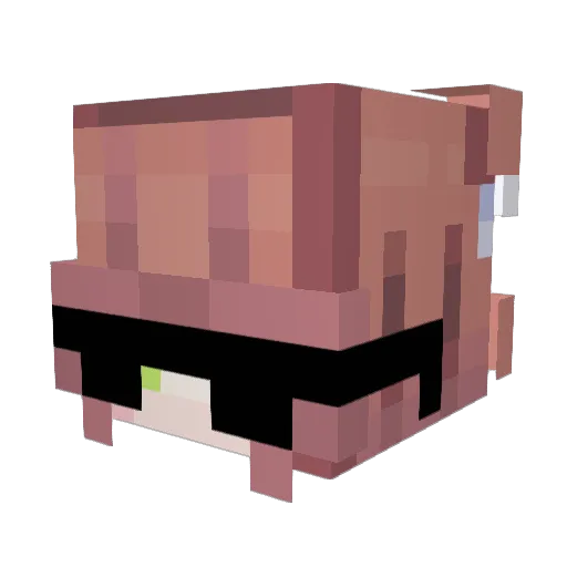 alissonkk Minecraft avatar head, 3D render
