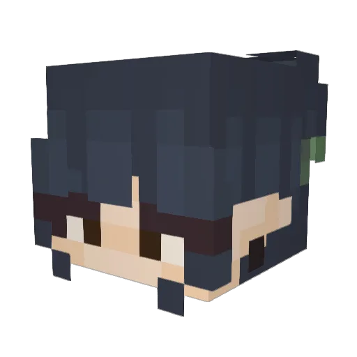alistro_crowd Minecraft avatar head, 3D render