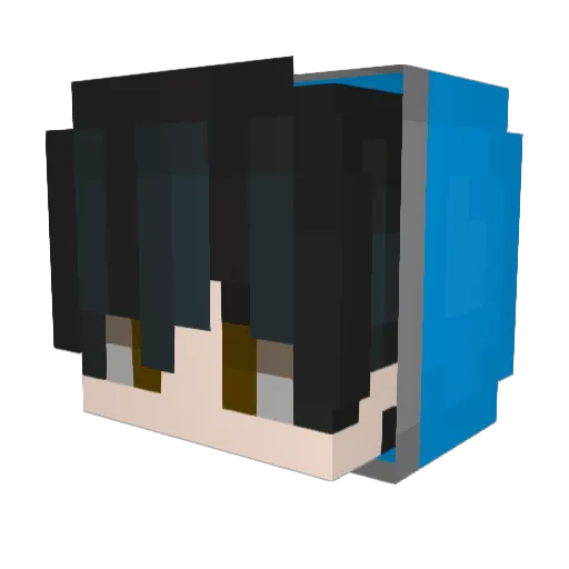 aliswell Minecraft avatar head, 3D render