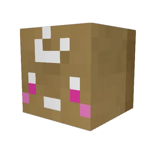 alitheias Minecraft avatar head, 3D render